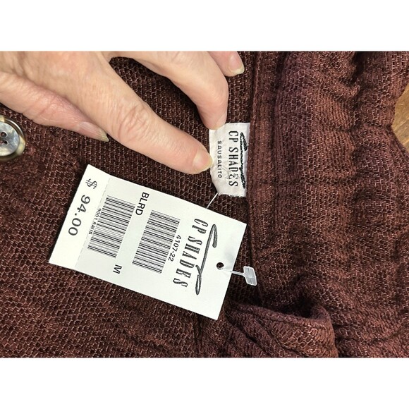 CP Shades NWT Button Down Tunic Sz M Linen Blend - Picture 5 of 6